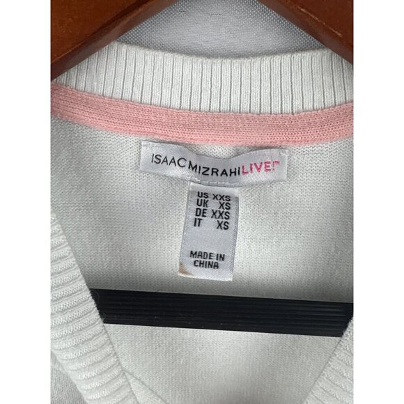 Isaac Mizrahi Live! Womens Floral Sleeveless Cotton Blend Top XXS - Picture 3 of 5